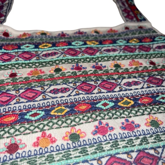 Zara Beaded Square Neck Crop Tank Top S - Picture 3 of 5